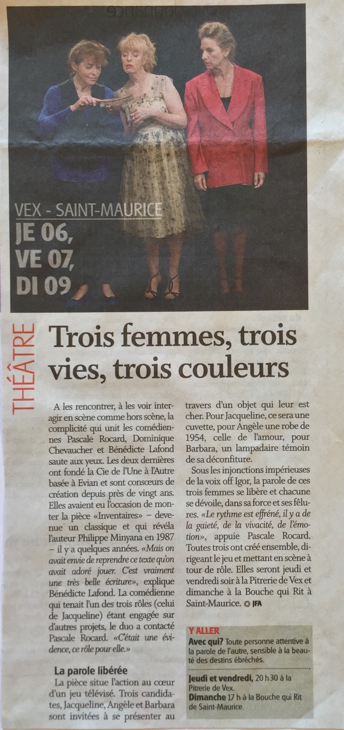 nouvelliste inventaires web