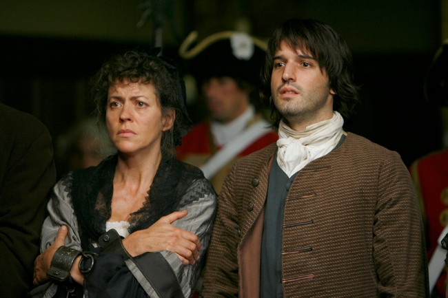 Pascale et son fils joué par Olivier Perrrez