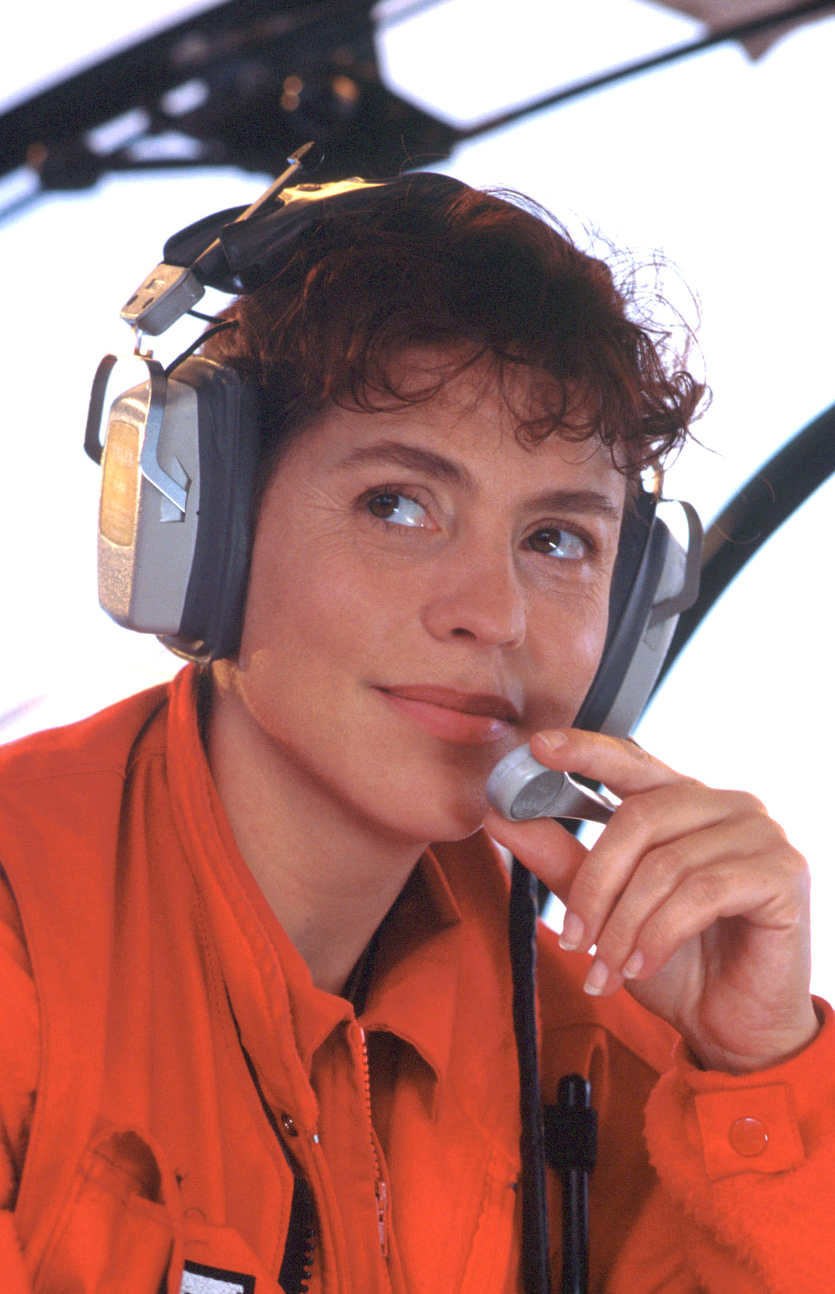 1999-Pascale Rocard dans l' hélico ©RTS