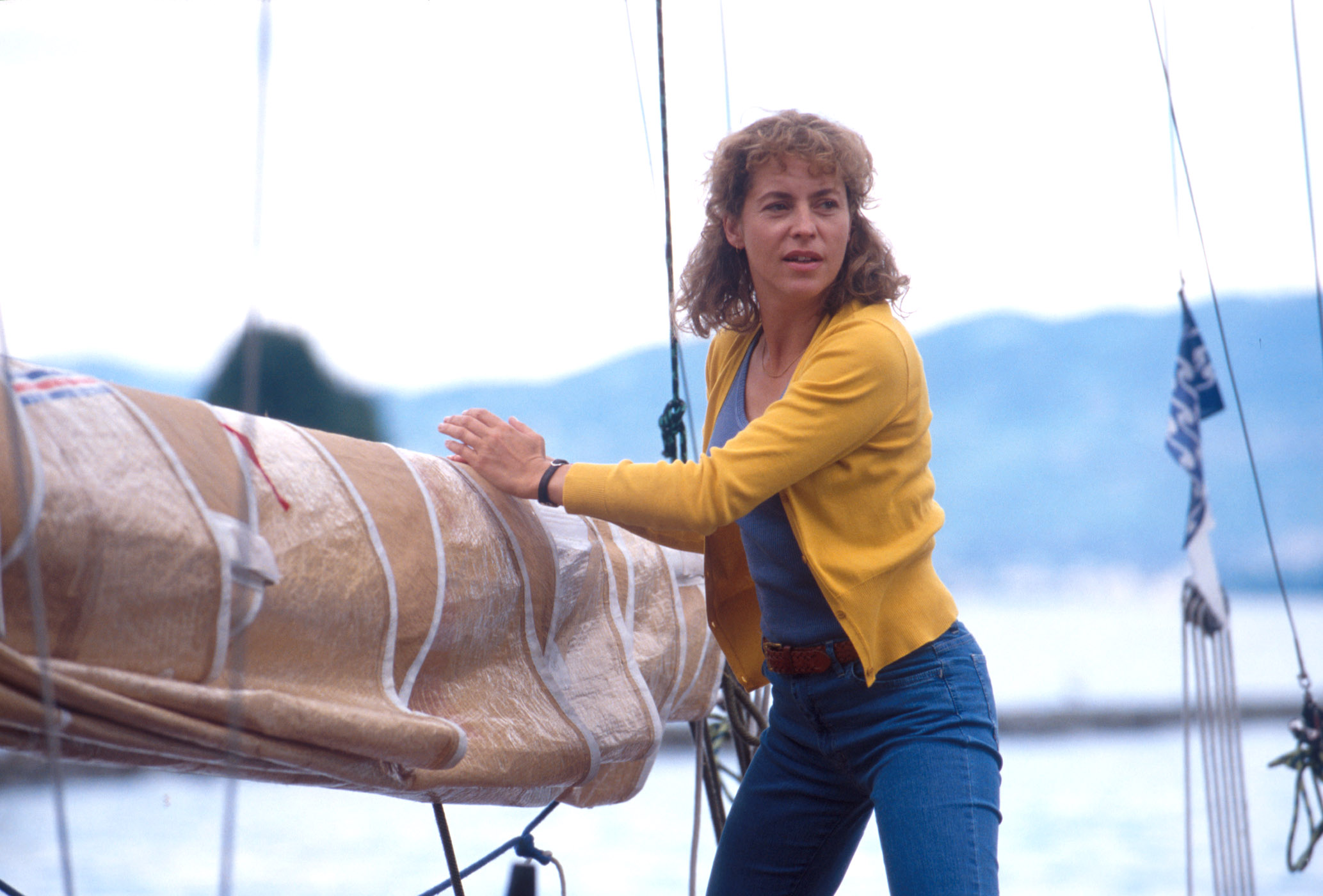 2000-Pascale en bateau sur Sauvetage©RTS
